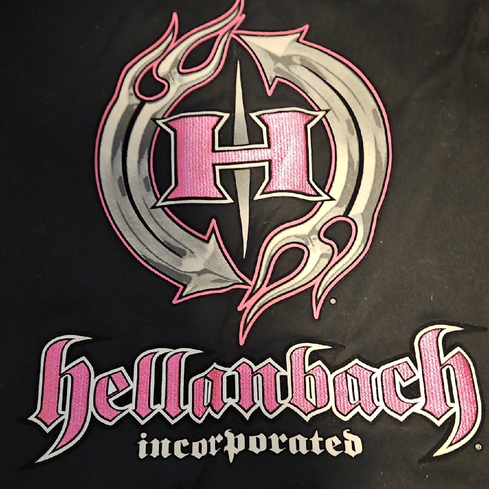 Hellanbach Black and Pink Graphic Tee